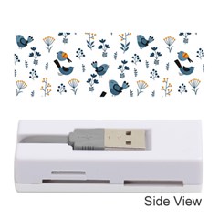 Spring Flowers And Birds Pattern Memory Card Reader (stick)  by TastefulDesigns