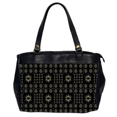 Dark Ethnic Stars Motif Pattern Office Handbags (2 Sides)  by dflcprints