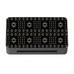 Dark Ethnic Stars Motif Pattern Memory Card Reader With Cf by dflcprints