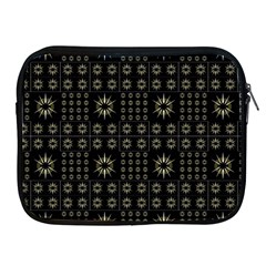 Dark Ethnic Stars Motif Pattern Apple Ipad 2/3/4 Zipper Cases by dflcprints