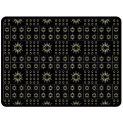 Dark Ethnic Stars Motif Pattern Double Sided Fleece Blanket (large)  by dflcprints