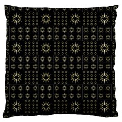 Dark Ethnic Stars Motif Pattern Standard Flano Cushion Case (two Sides) by dflcprints