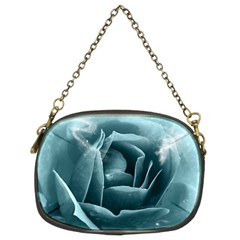 Beautiful Blue Roses With Water Drops Chain Purses (two Sides)  by FantasyWorld7