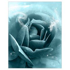 Beautiful Blue Roses With Water Drops Drawstring Bag (small) by FantasyWorld7