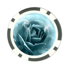 Beautiful Blue Roses With Water Drops Poker Chip Card Guard (10 Pack) by FantasyWorld7