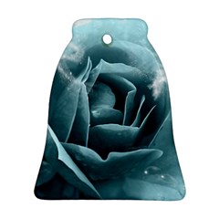 Beautiful Blue Roses With Water Drops Bell Ornament (two Sides) by FantasyWorld7