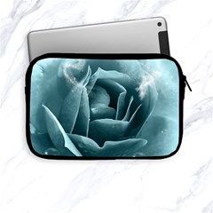 Beautiful Blue Roses With Water Drops Apple Ipad Mini Zipper Cases by FantasyWorld7