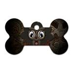 Wonderful Cute  Steampunk Owl Dog Tag Bone (Two Sides)