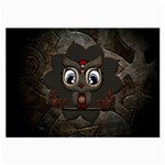 Wonderful Cute  Steampunk Owl Large Glasses Cloth (2-Side)