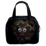 Wonderful Cute  Steampunk Owl Classic Handbags (2 Sides)