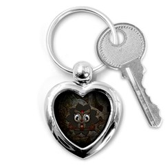 Wonderful Cute  Steampunk Owl Key Chains (heart)  by FantasyWorld7