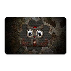 Wonderful Cute  Steampunk Owl Magnet (rectangular) by FantasyWorld7