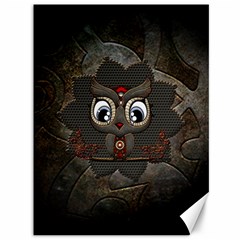 Wonderful Cute  Steampunk Owl Canvas 36  X 48   by FantasyWorld7