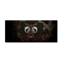 Wonderful Cute  Steampunk Owl Hand Towel by FantasyWorld7