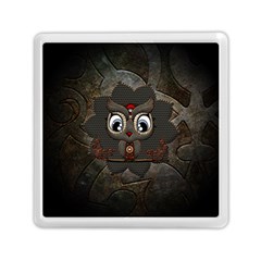 Wonderful Cute  Steampunk Owl Memory Card Reader (square)  by FantasyWorld7