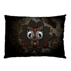 Wonderful Cute  Steampunk Owl Pillow Case (two Sides) by FantasyWorld7