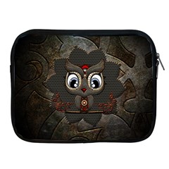 Wonderful Cute  Steampunk Owl Apple Ipad 2/3/4 Zipper Cases by FantasyWorld7