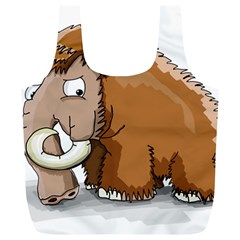 Mammoth Pre Historic Elephant  Full Print Recycle Bags (l)  by ImagineWorld