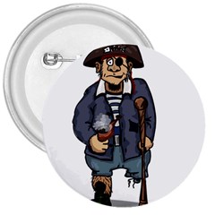 Cute Pirate 3  Buttons by ImagineWorld