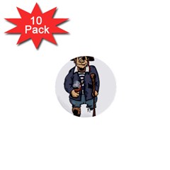 Cute Pirate 1  Mini Buttons (10 Pack)  by ImagineWorld