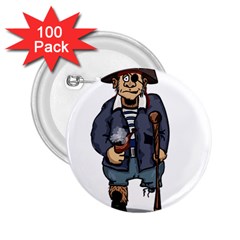 Cute Pirate 2 25  Buttons (100 Pack)  by ImagineWorld