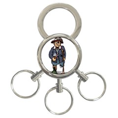 Cute Pirate 3-ring Key Chains by ImagineWorld