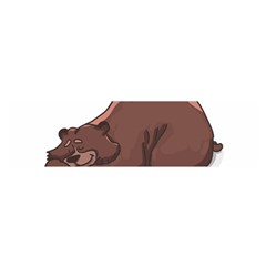 Cute Bear Sleeping Satin Scarf (oblong)