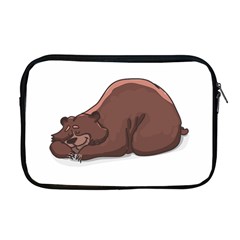 Cute Bear Sleeping Apple Macbook Pro 17  Zipper Case by ImagineWorld