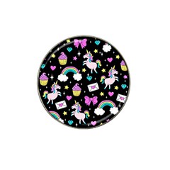 Cute Unicorn Pattern Hat Clip Ball Marker (4 Pack) by Valentinaart