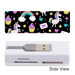 Cute Unicorn Pattern Memory Card Reader (stick)  by Valentinaart