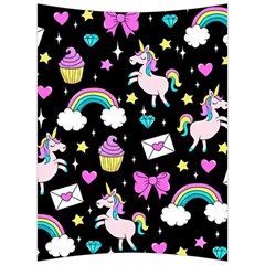 Cute Unicorn Pattern Back Support Cushion by Valentinaart