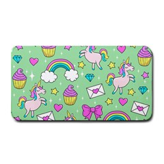 Cute Unicorn Pattern Medium Bar Mats by Valentinaart