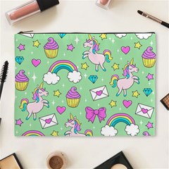 Cute Unicorn Pattern Cosmetic Bag (xl) by Valentinaart