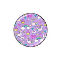 Cute Unicorn Pattern Hat Clip Ball Marker by Valentinaart