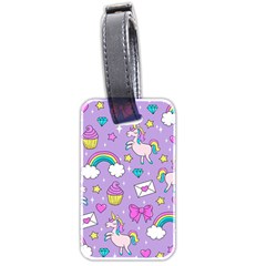 Cute Unicorn Pattern Luggage Tags (two Sides)