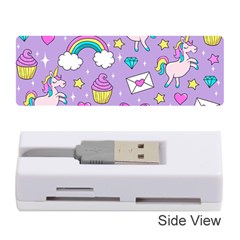 Cute Unicorn Pattern Memory Card Reader (stick)  by Valentinaart