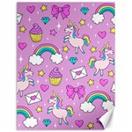 Cute Unicorn Pattern Canvas 18  x 24   17.8 x23.08  Canvas - 1