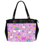 Cute Unicorn Pattern Office Handbags (2 Sides)  Front