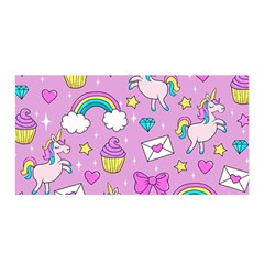 Cute Unicorn Pattern Satin Wrap by Valentinaart