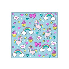 Cute Unicorn Pattern Satin Bandana Scarf by Valentinaart