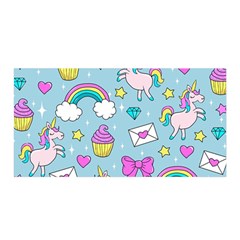 Cute Unicorn Pattern Satin Wrap by Valentinaart