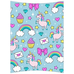 Cute Unicorn Pattern Back Support Cushion by Valentinaart