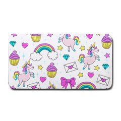 Cute Unicorn Pattern Medium Bar Mats by Valentinaart