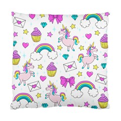 Cute Unicorn Pattern Standard Cushion Case (one Side) by Valentinaart