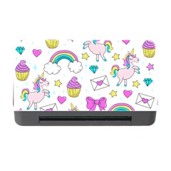 Cute Unicorn Pattern Memory Card Reader With Cf by Valentinaart