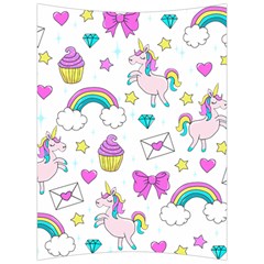 Cute Unicorn Pattern Back Support Cushion by Valentinaart