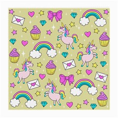 Cute Unicorn Pattern Medium Glasses Cloth by Valentinaart