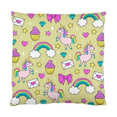 Cute Unicorn Pattern Standard Cushion Case (two Sides) by Valentinaart