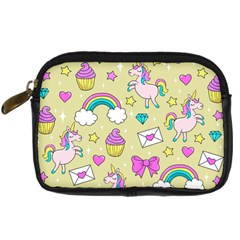 Cute Unicorn Pattern Digital Camera Cases by Valentinaart