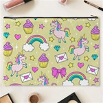 Cute Unicorn Pattern Cosmetic Bag (XXXL)  Back